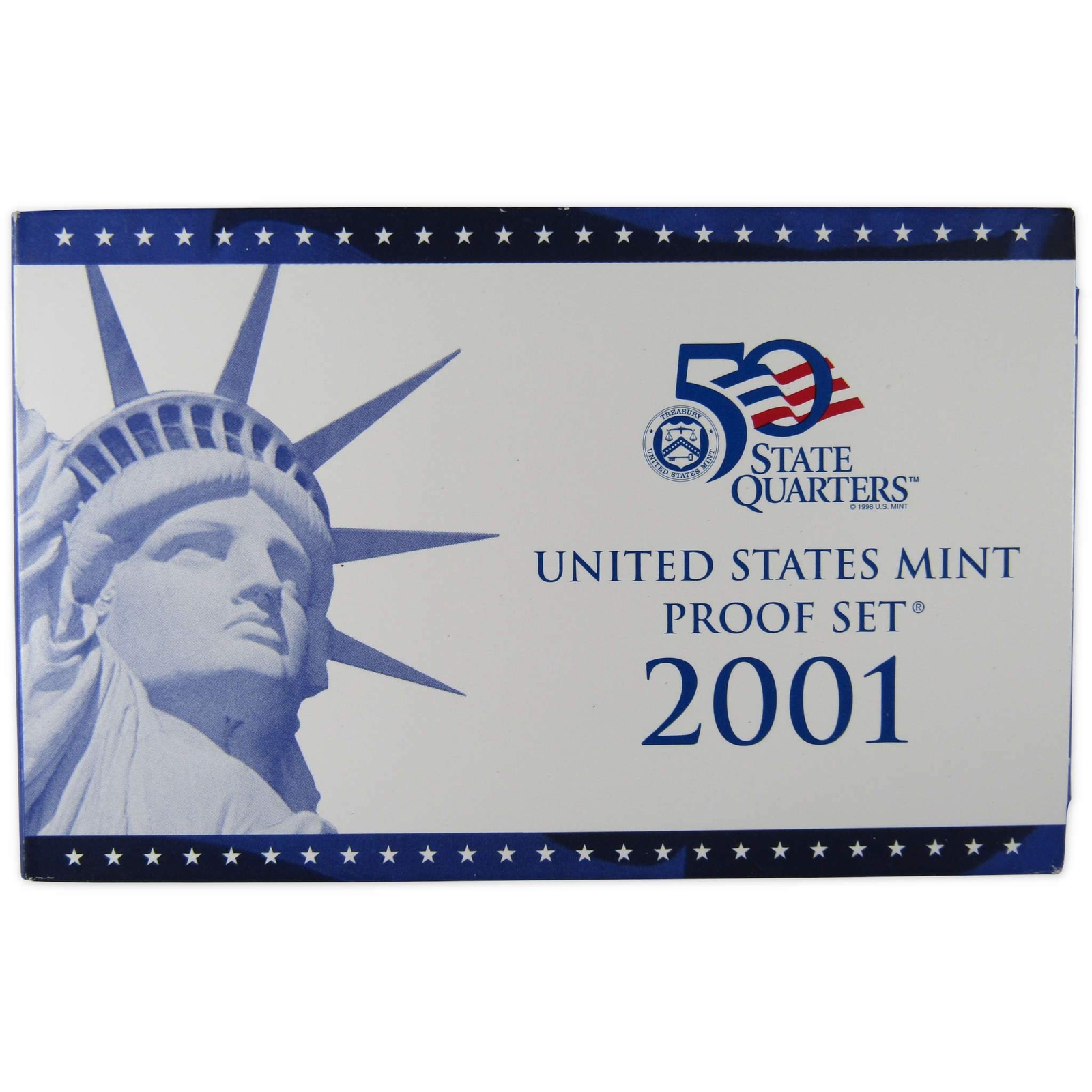 2001 Clad Proof Set U.S. Mint Original Government Packaging OGP COA
