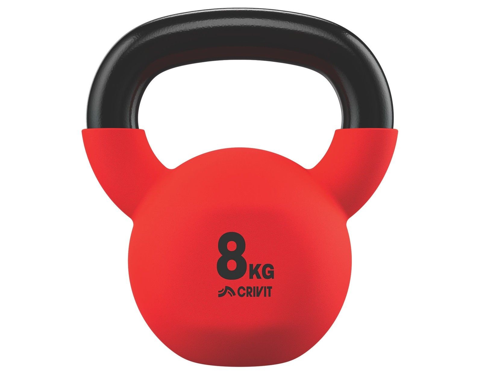 Crivit Kettlebell 8kg Ball Weight Swing Dumbbell Cast Iron Strength Training ...