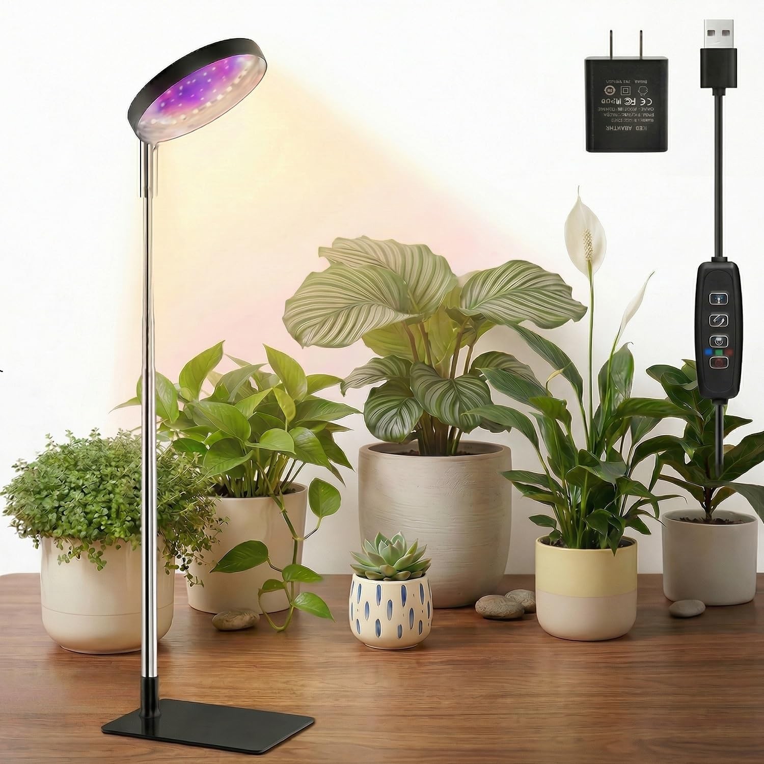Indoor Plant Growth Lamp  FullSpectrum LED, 3 Spectra, 10 Brightness Levels