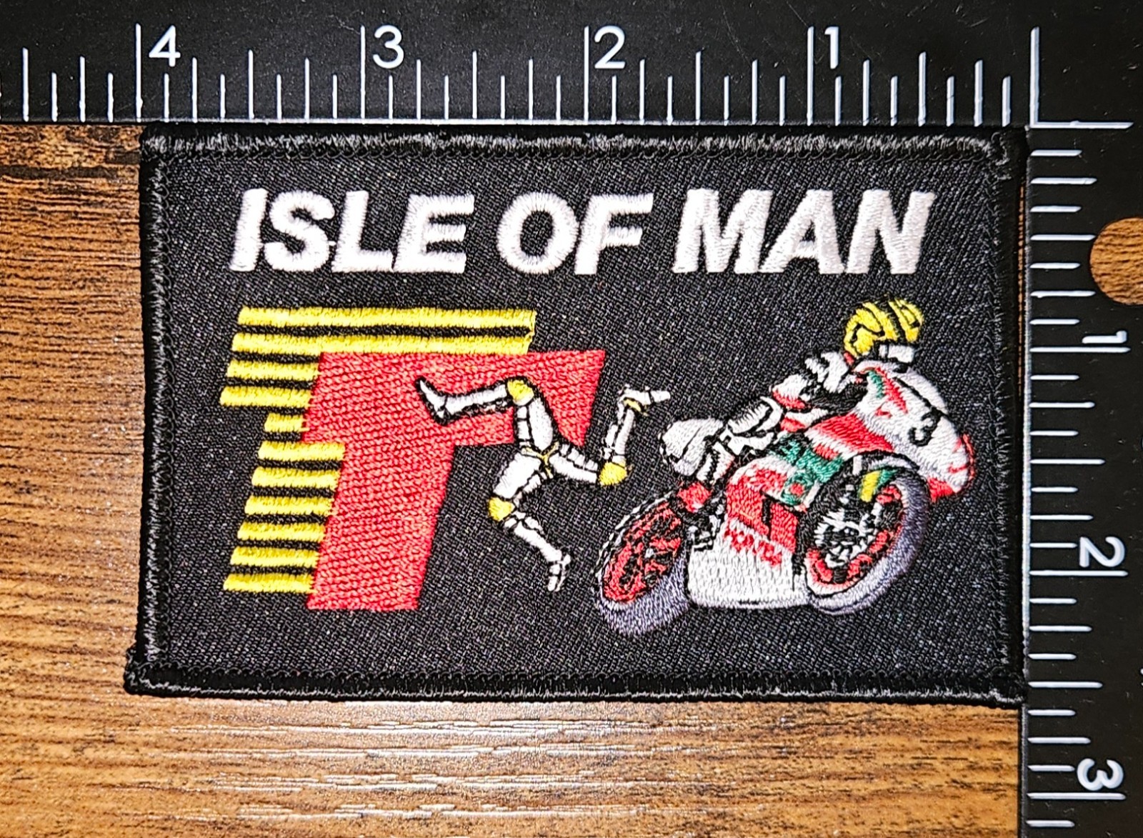 Isle of Man Motorcycle Rider Patch