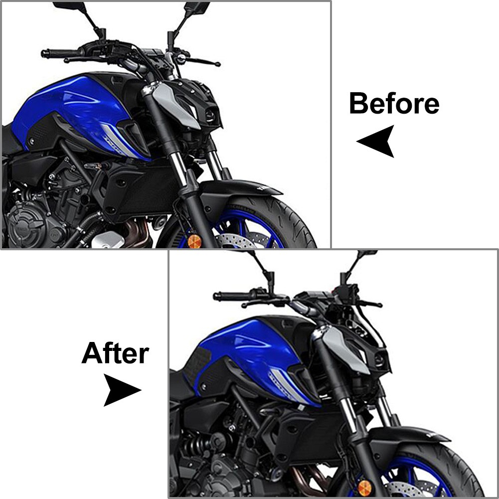 Front Windscreen Windshield Wind Deflector Windscreen Fit Yamaha MT07 2021-2022