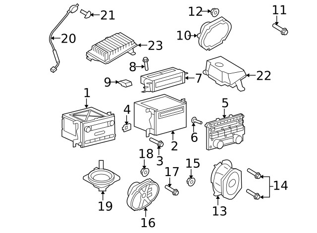 Genuine Ford Audio Speaker Assembly CL3Z-18808-E