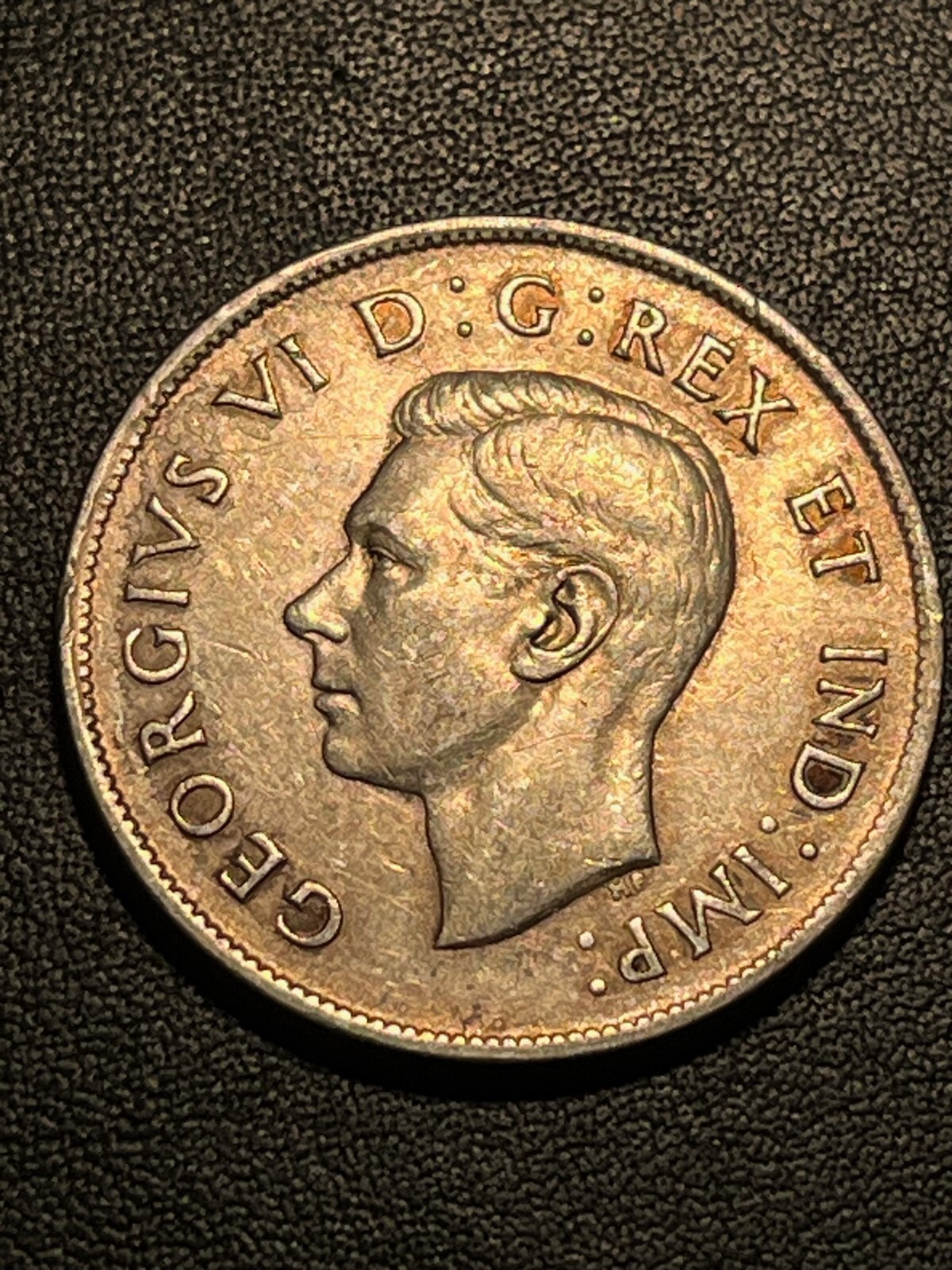 1944 Canada Half Dollar Silver Coin Nice AU+