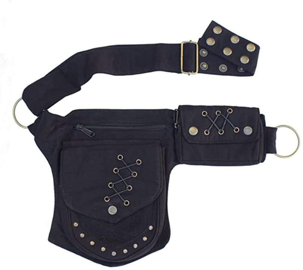Women Waist Bag Fanny Bag Renaissance Faire Festival Chest Pack with Adjustab...