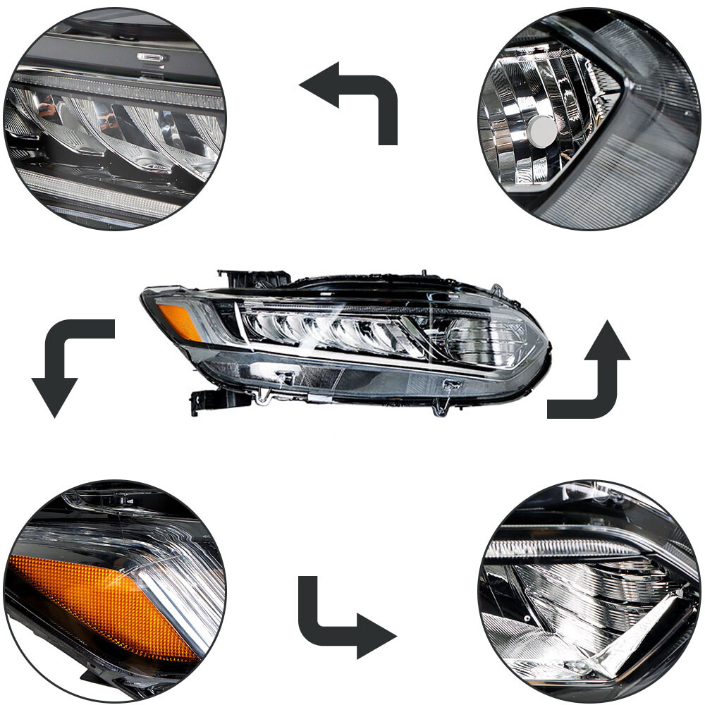 Headlight Assembly For 2018-2021 Honda Accord Headlamps Passenger/Right Side LED