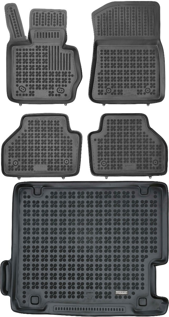 REZAW-PLAST Rubber Floor Mats for BMW X3 2011-2017 F25 Cargo Mat Custom Fit Blk