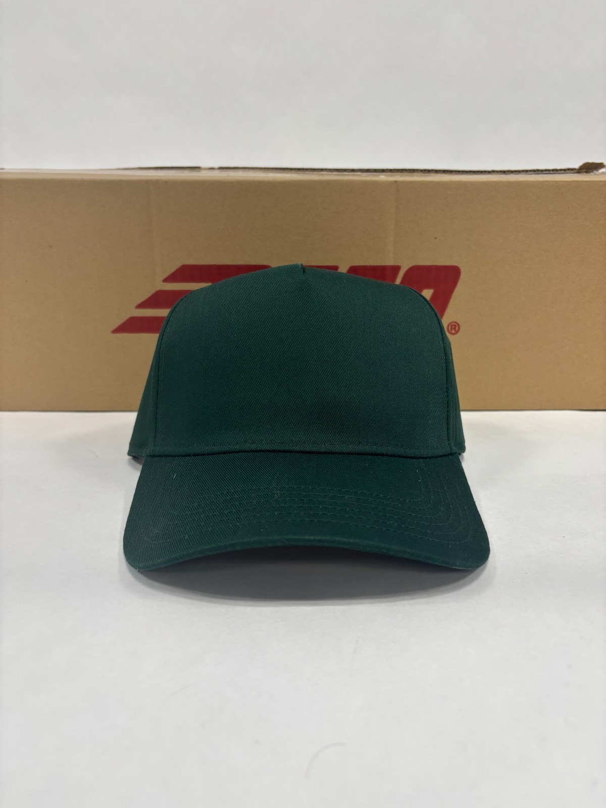Otto Cap 31-069 Mid Profile Baseball Cap 5-Panel Snapback - Dark Green