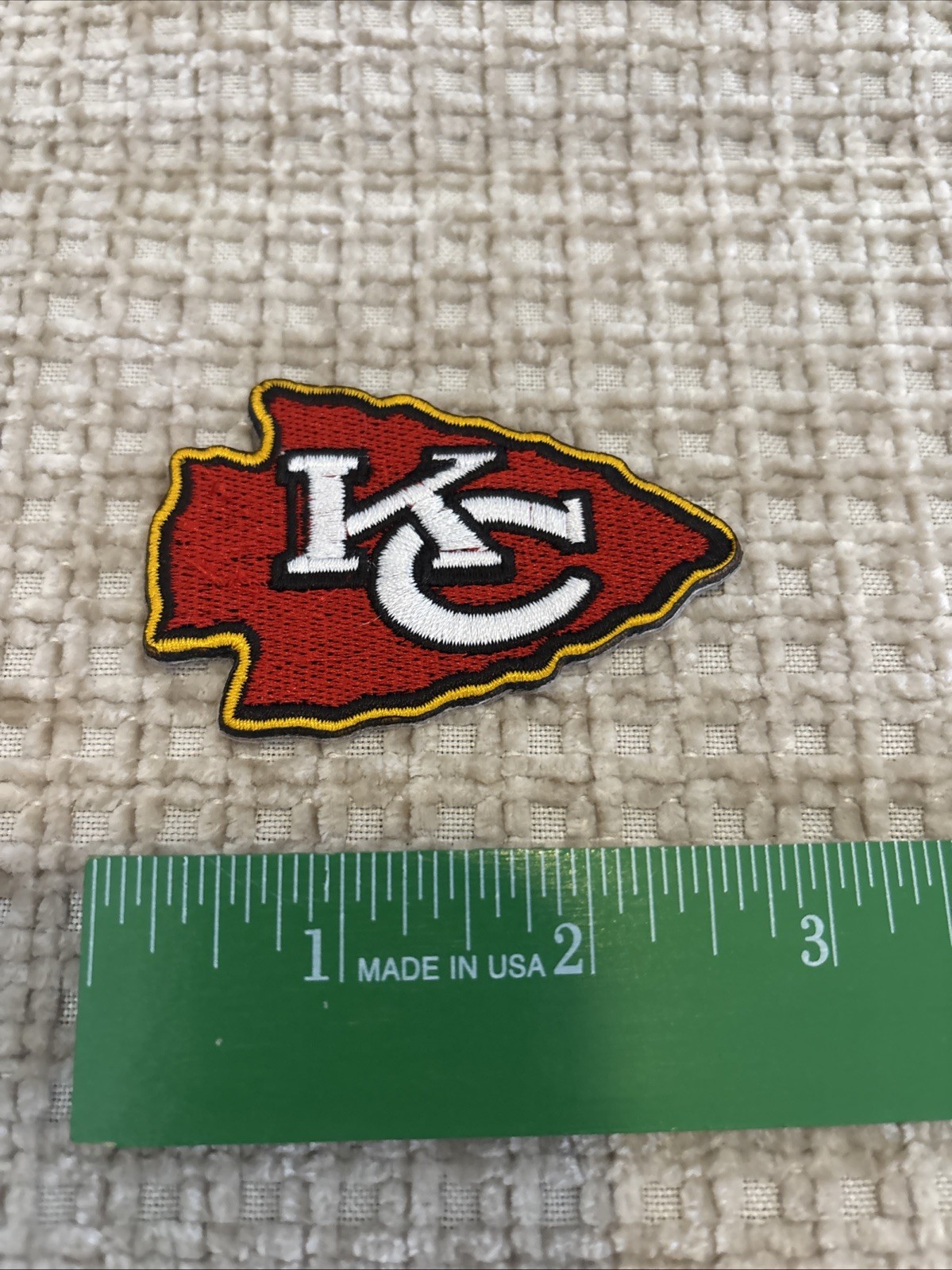 Kansas City Chiefs Patch, American Football Team Logo, Embroidered Sports Emblem
