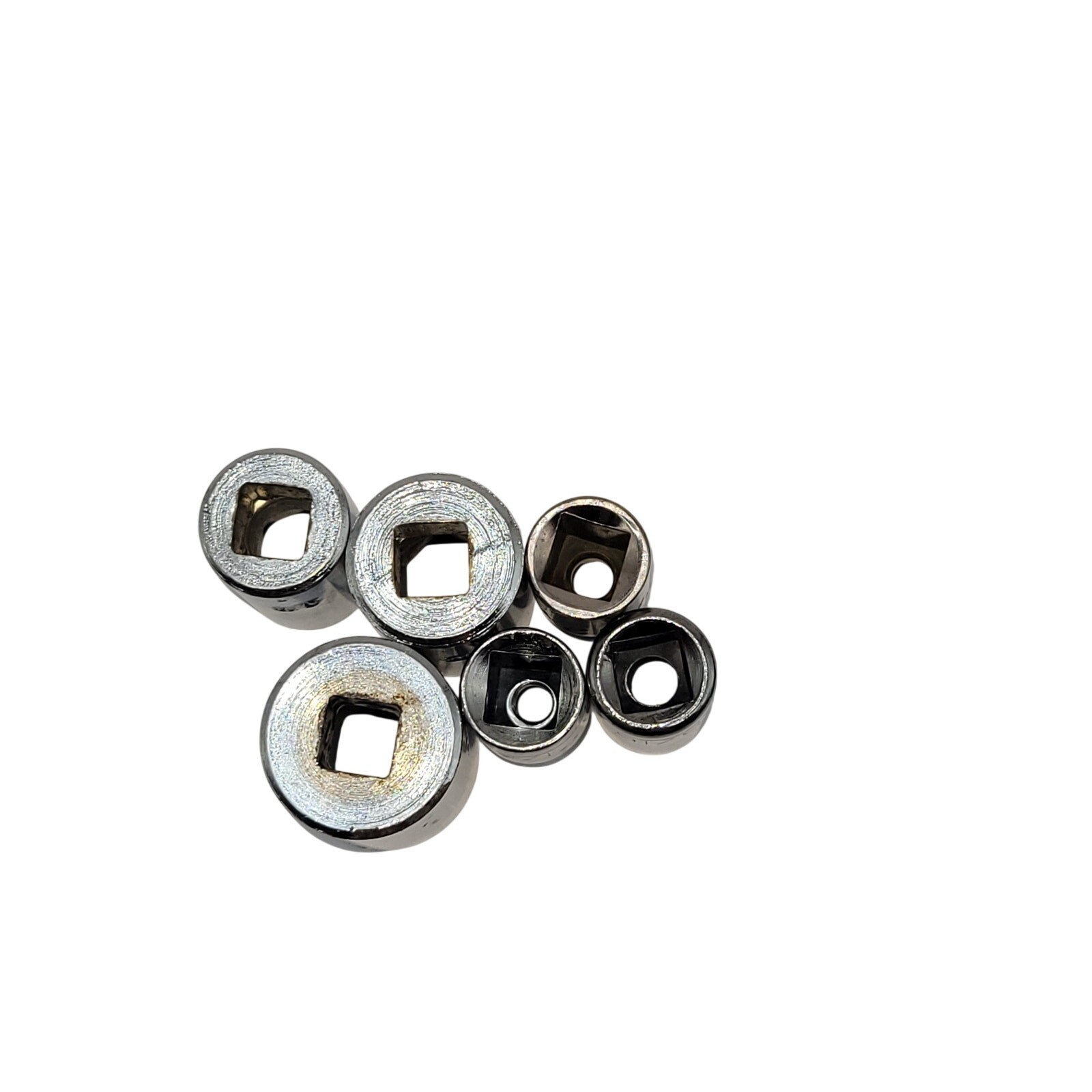 6pc 1/4" drive mixed socket lot SAE 6PT – see description for details