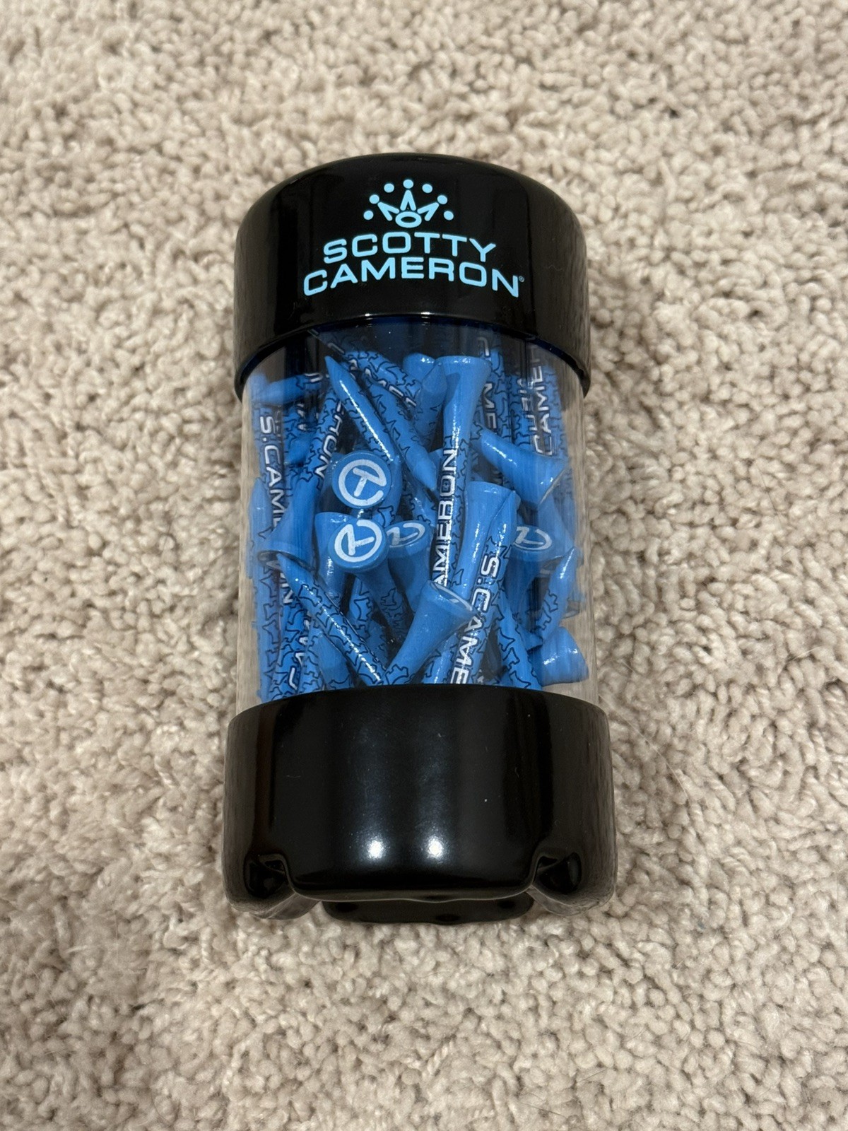 2026 Scotty Cameron Blue Gallery Golf Tees Circle T Dancing Dogs 75 Tees 2.75”