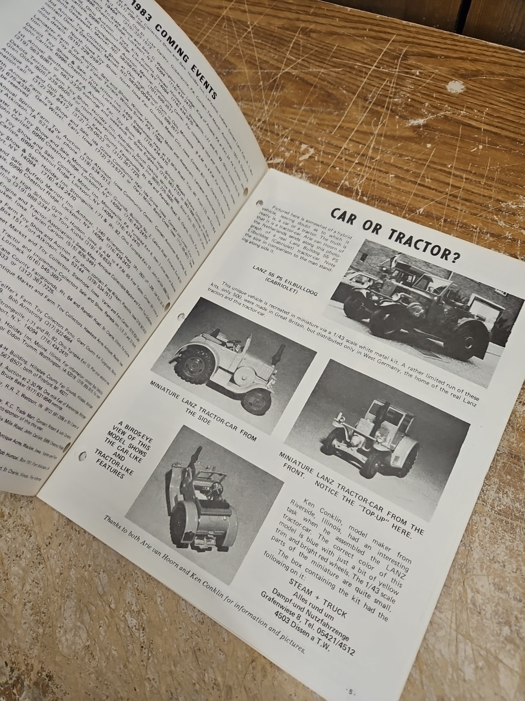 Miniature Tractor & Implement Magazine March 1983 The Green Machine