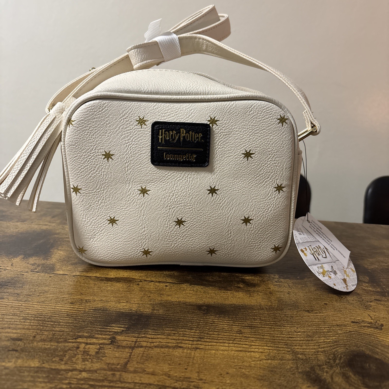 Loungefly Harry Potter Time Turner Mini Crossbody Bag Cream NWT