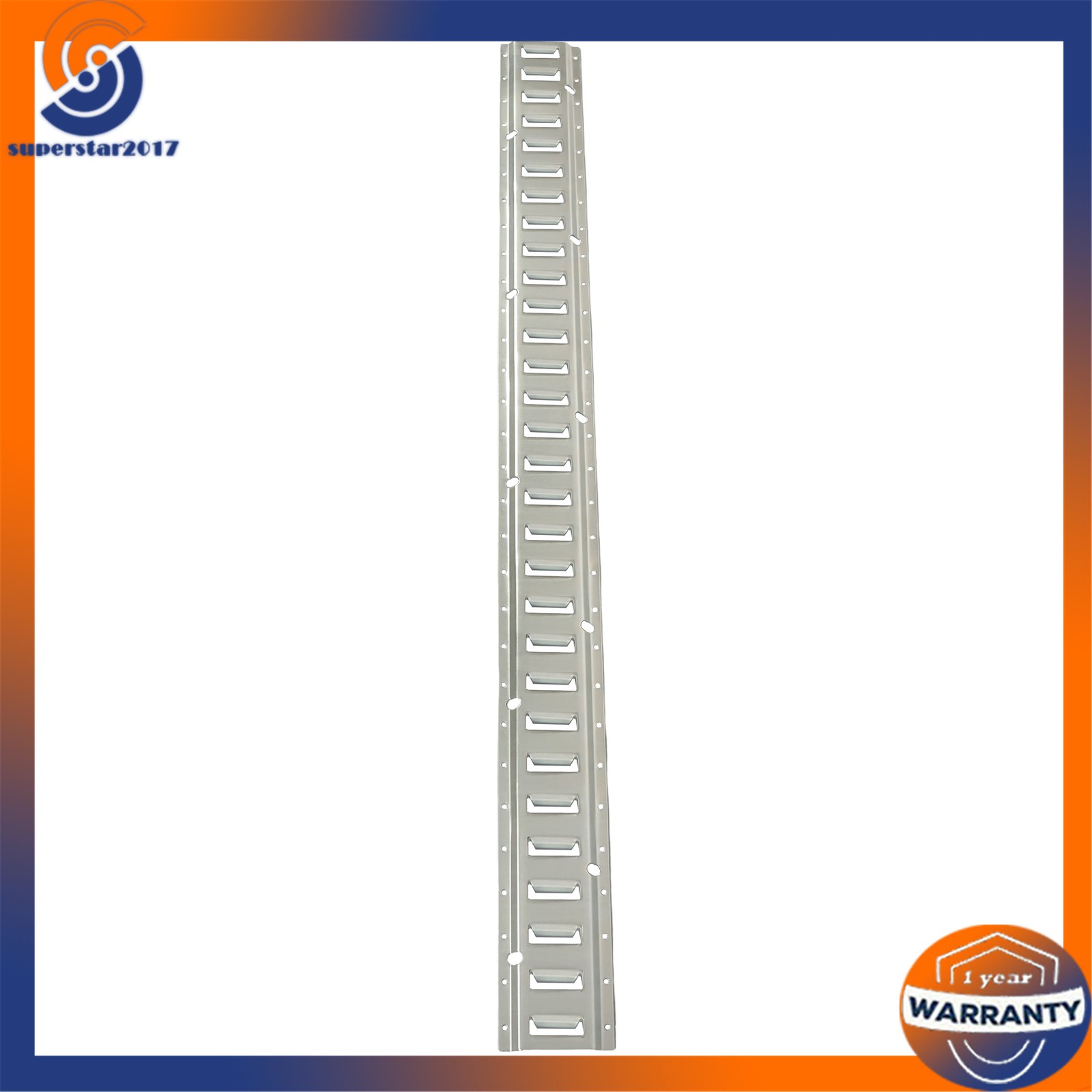 28PCS E-Track Kit 4x 5' Rails 8x Caps Straps O Rings Galvanized Silver