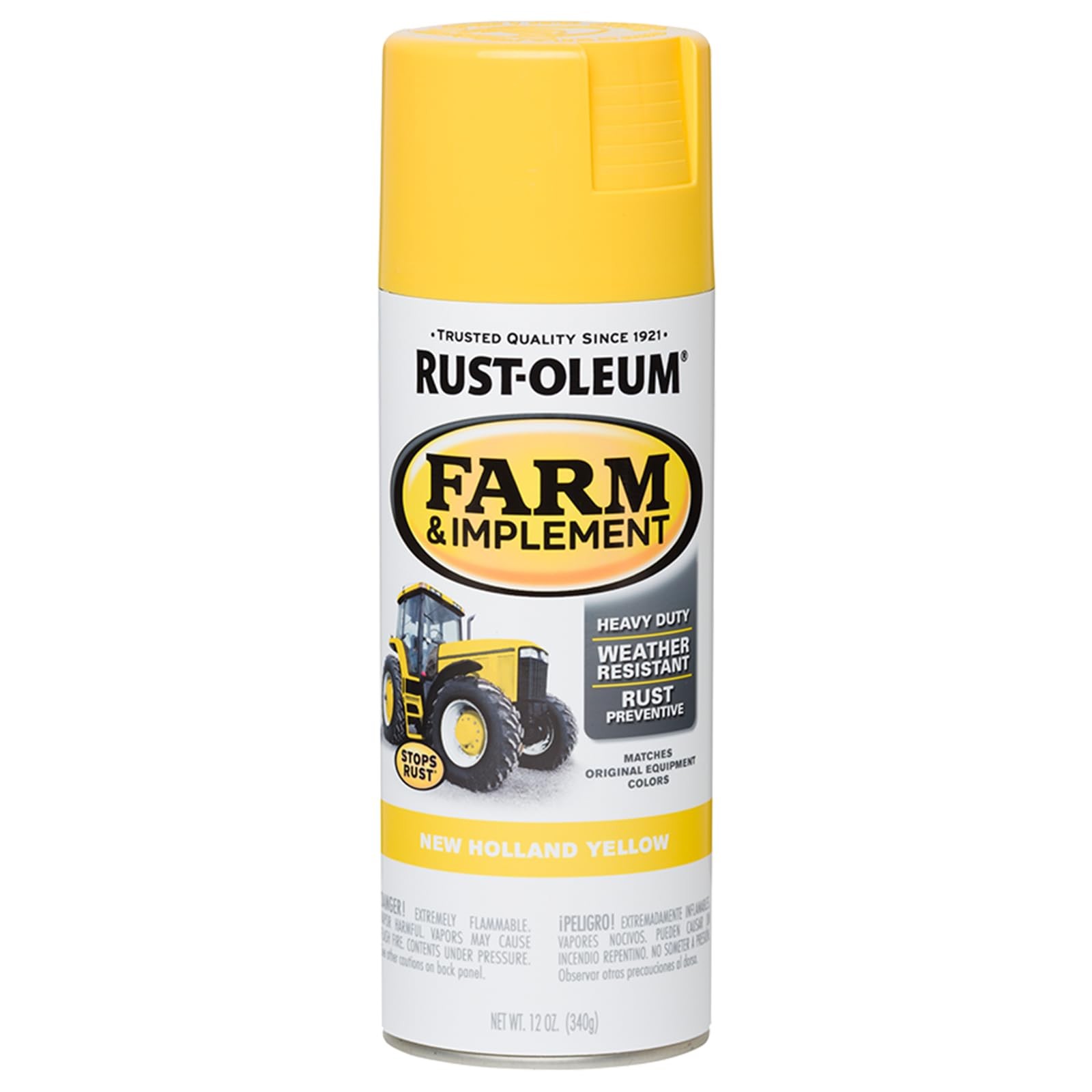 New Holland Yellow Spray Paint 12 Ounce Rust Preventative Heavy Duty Tractor ...