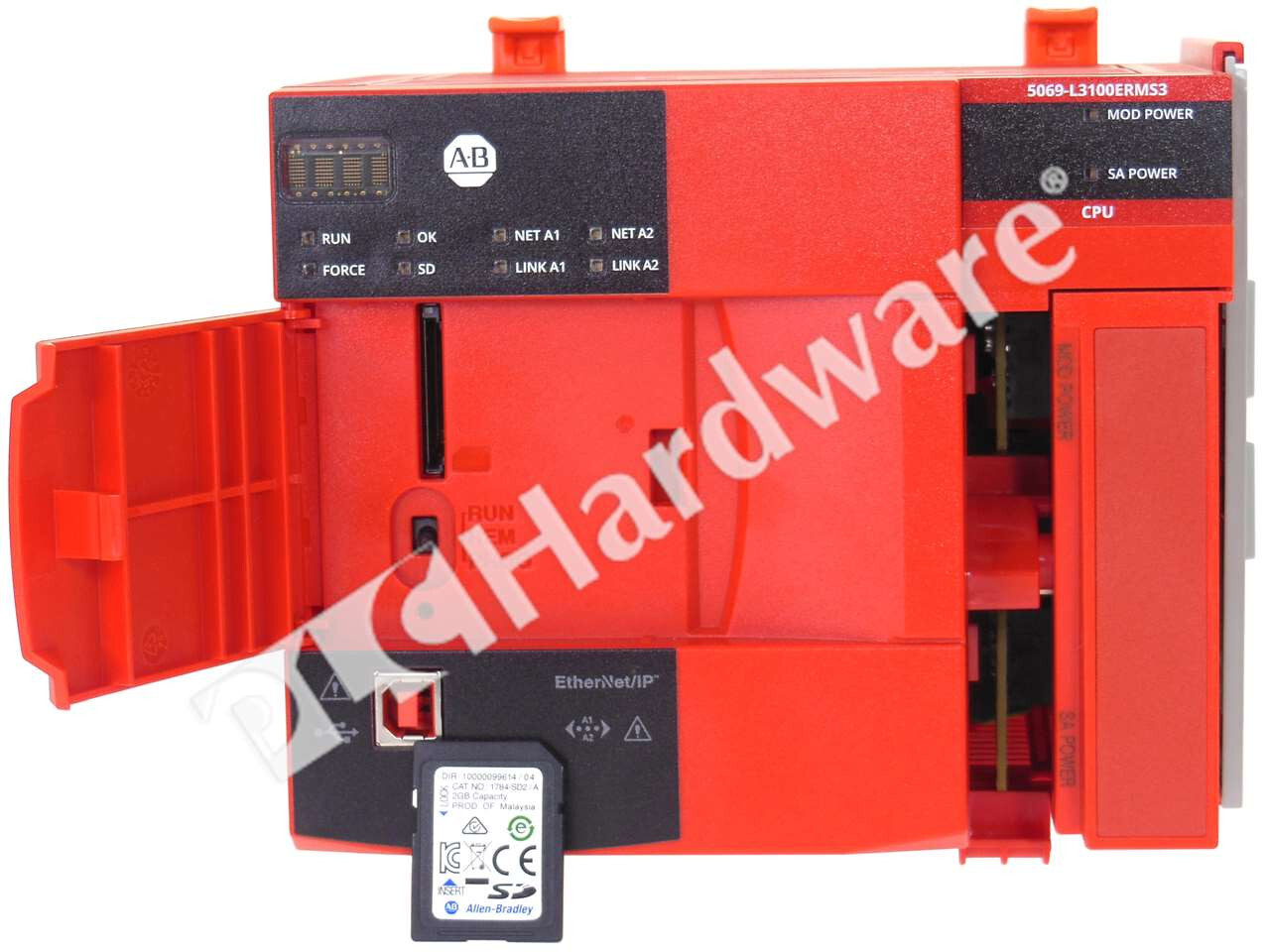Surplus Allen Bradley 5069-L3100ERMS3 /A 2022 GuardLogix 5380 Safety Controller