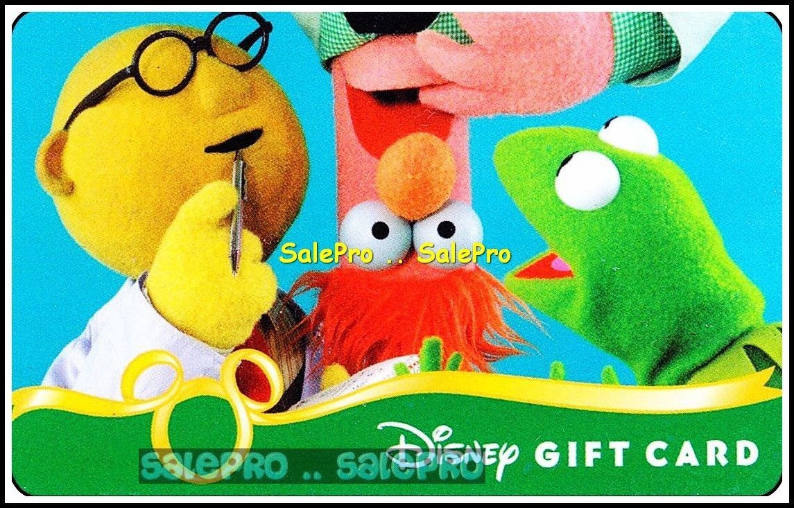 DISNEY 2010 MUPPETS SHOW NEXT EXPERIMENT PLANNING RARE COLLECTIBLE GIFT CARD