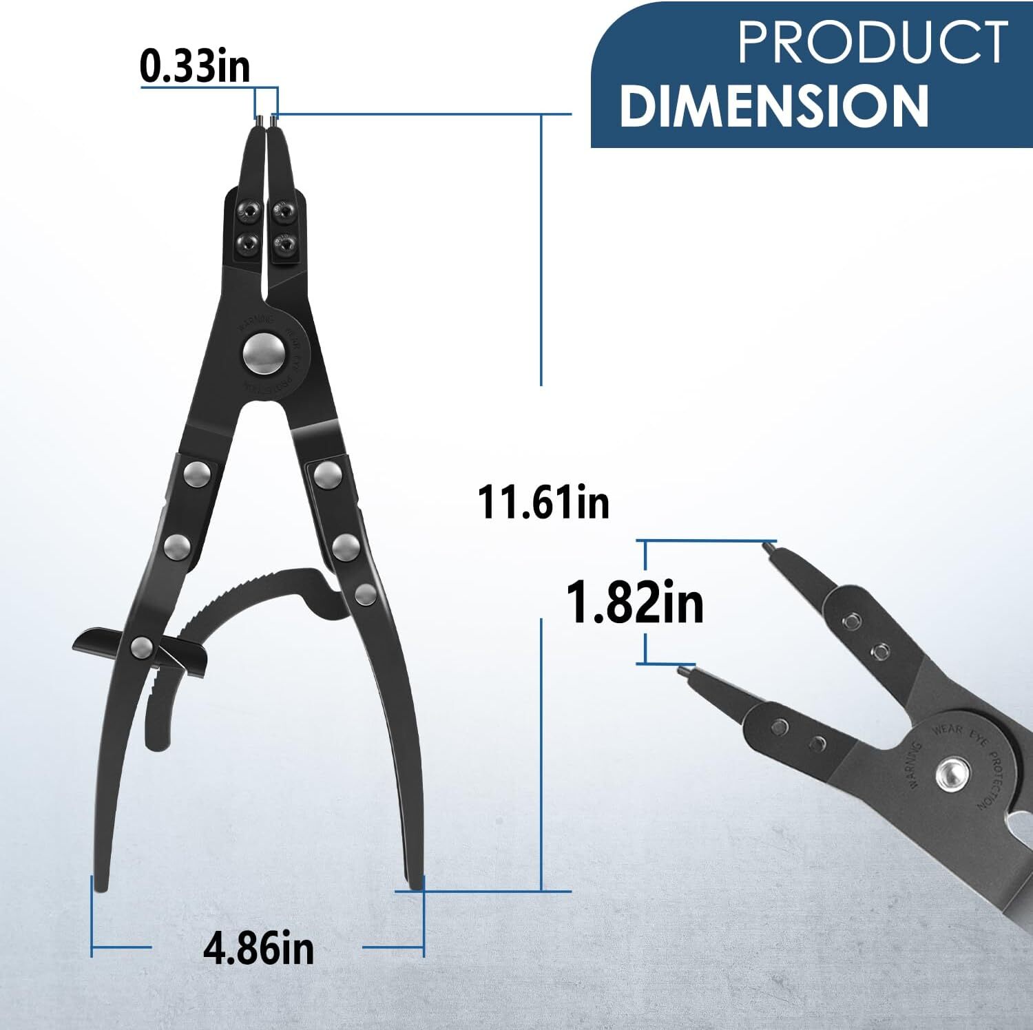 For Ford Super Duty #38700 Spindle Large Snap Ring,Retaining Ring Pliers