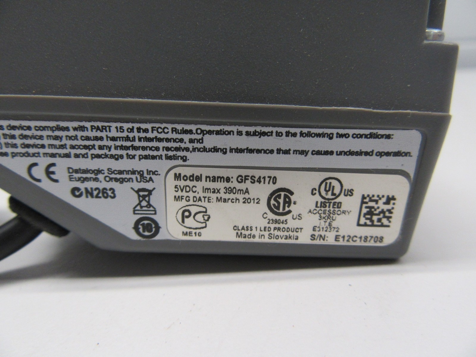Datalogic GFS4170 Gryphon GFS Fixed Barcode Reader Barcode Scanner