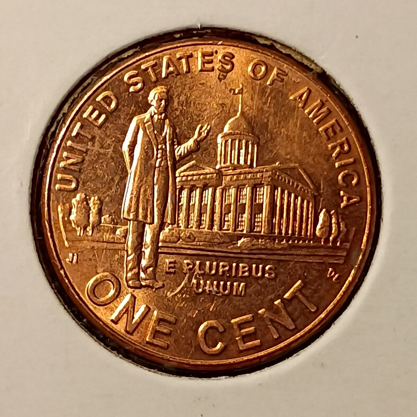 2009-D Lincoln Bicentennial Professional Red Small Cent Capitol Reverse Denver