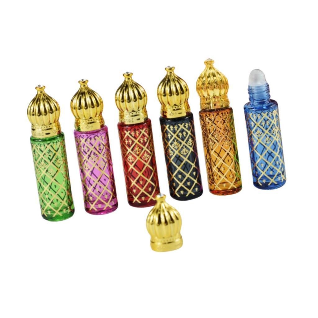 6 Pieces Essential Oil Roller Bottles Empty Design Pocket Size Refillable for