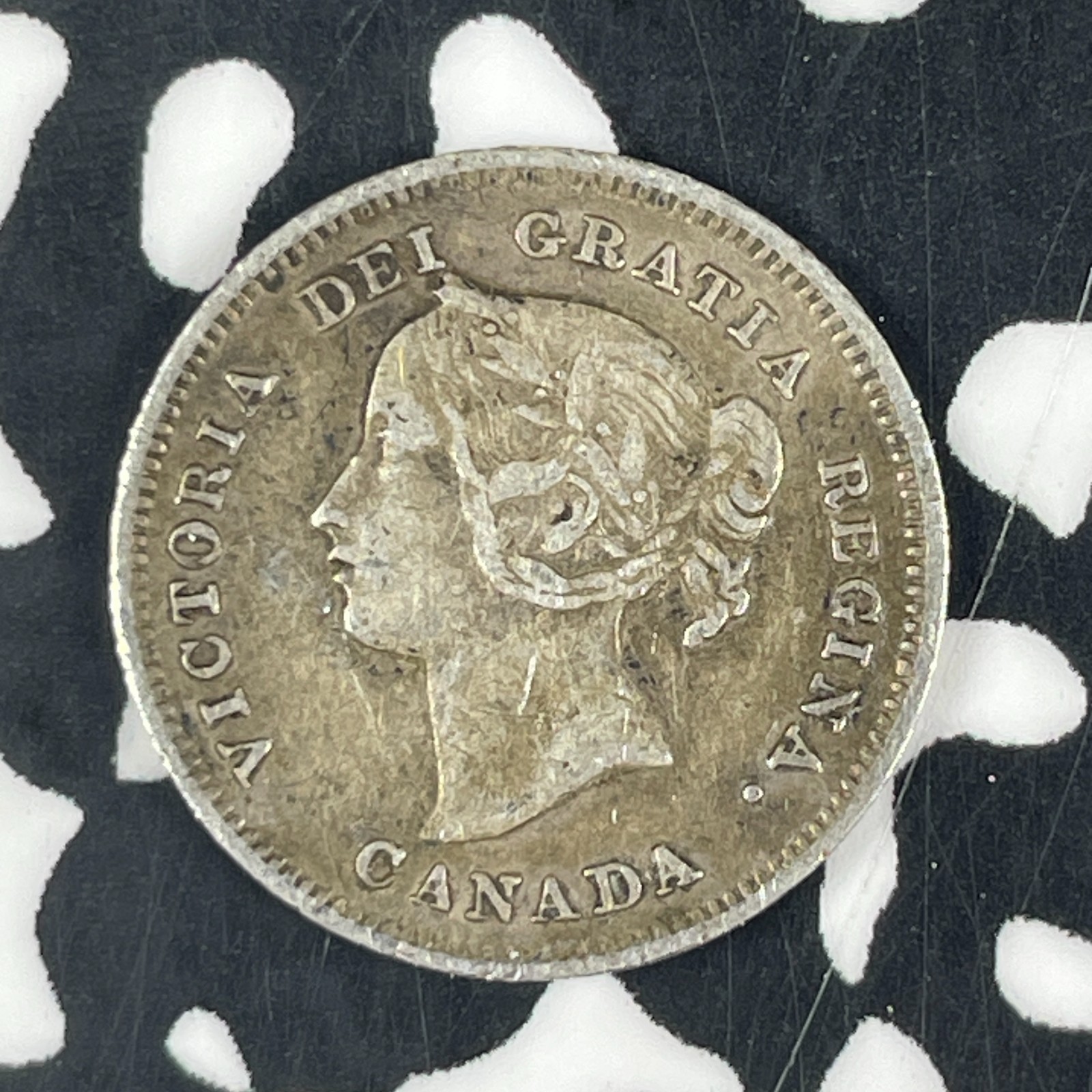 1900 Canada 5 Cents Lot#F1297 Silver! Nice!