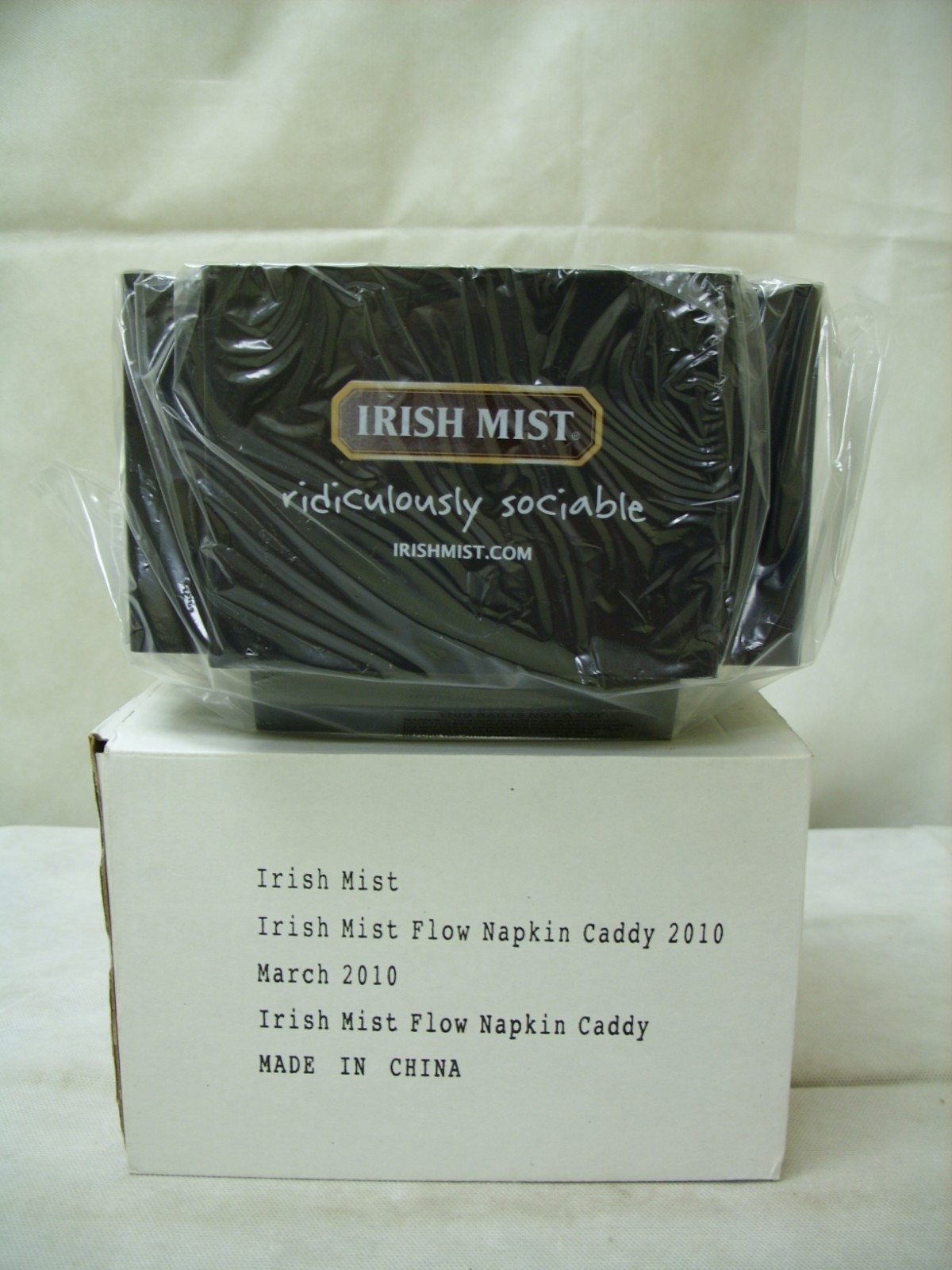 Irish Mist Whiskey - Promo Branded Plastic Barware Bar Caddy Napkin Holder - NEW