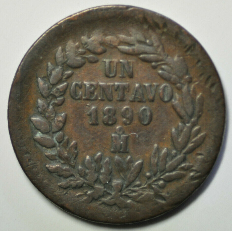 mw17979 Mexico; Centavo 1890 Mo  KM#391.6