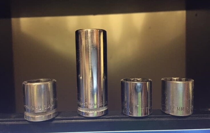 USA MADE 17mm sockets  3/8 1/2 drive price each 6pt 12pt vintage tools