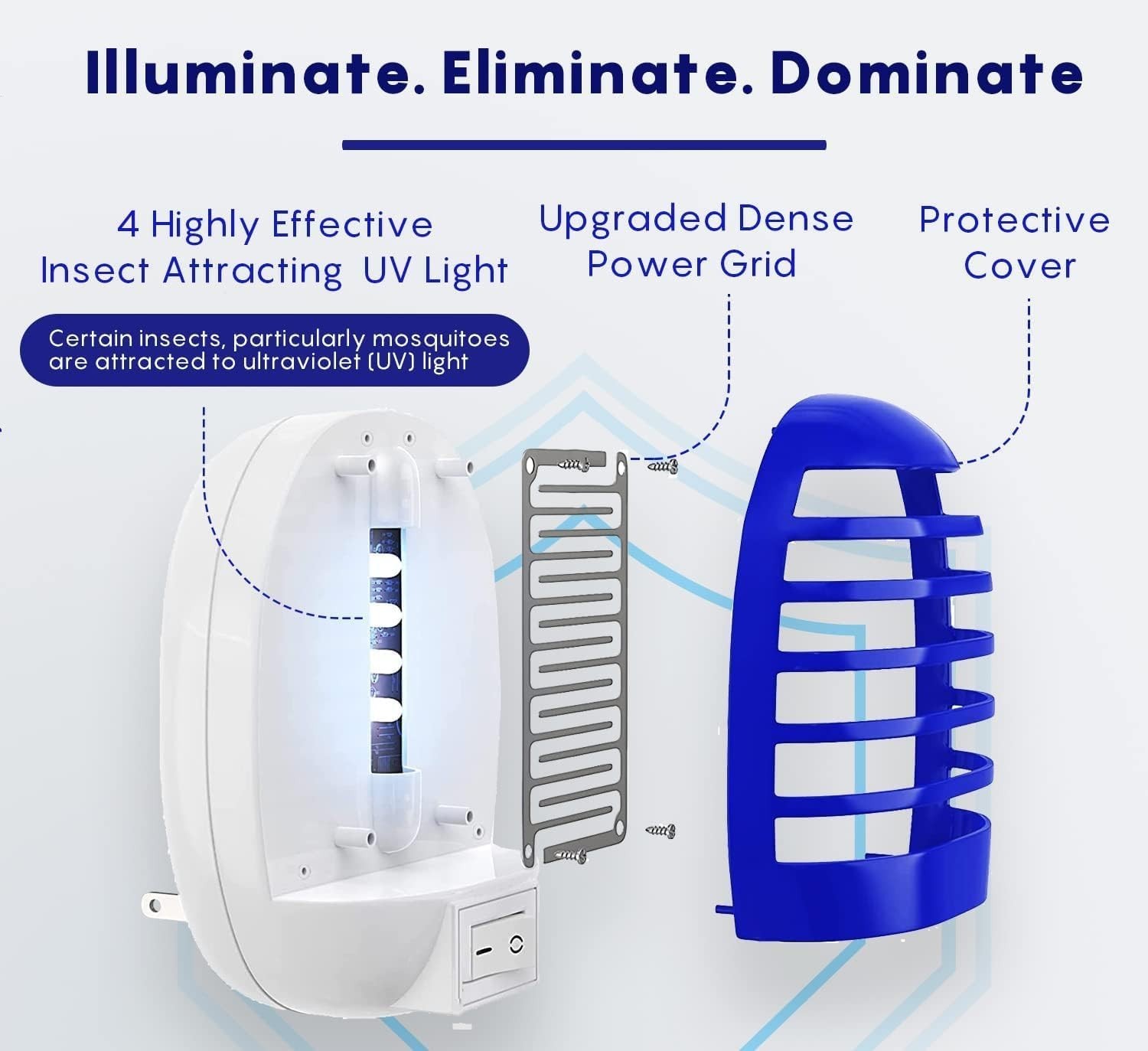 Mini Electronic Bug Zapper: Effective Mosquito & Fruit Fly Killer (4 Pack)