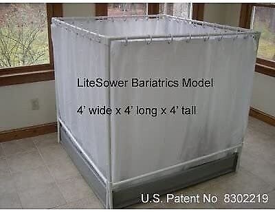 Wheelchair-Accessible Portable Shower Stall (Bariatrics Model) Hygiene Product