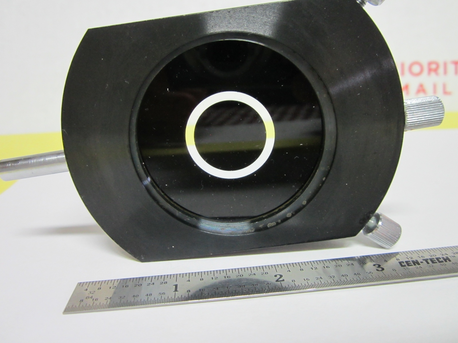 OPTICAL MICROSCOPE PART PHASE SLIDE 10X OPTICS BIN#C7-96