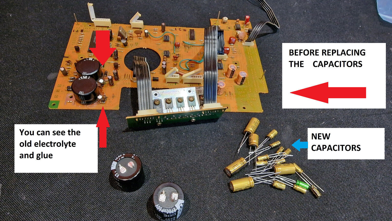 Stereo Tuner SONY ST-5950SD Repair KIT - all capacitors
