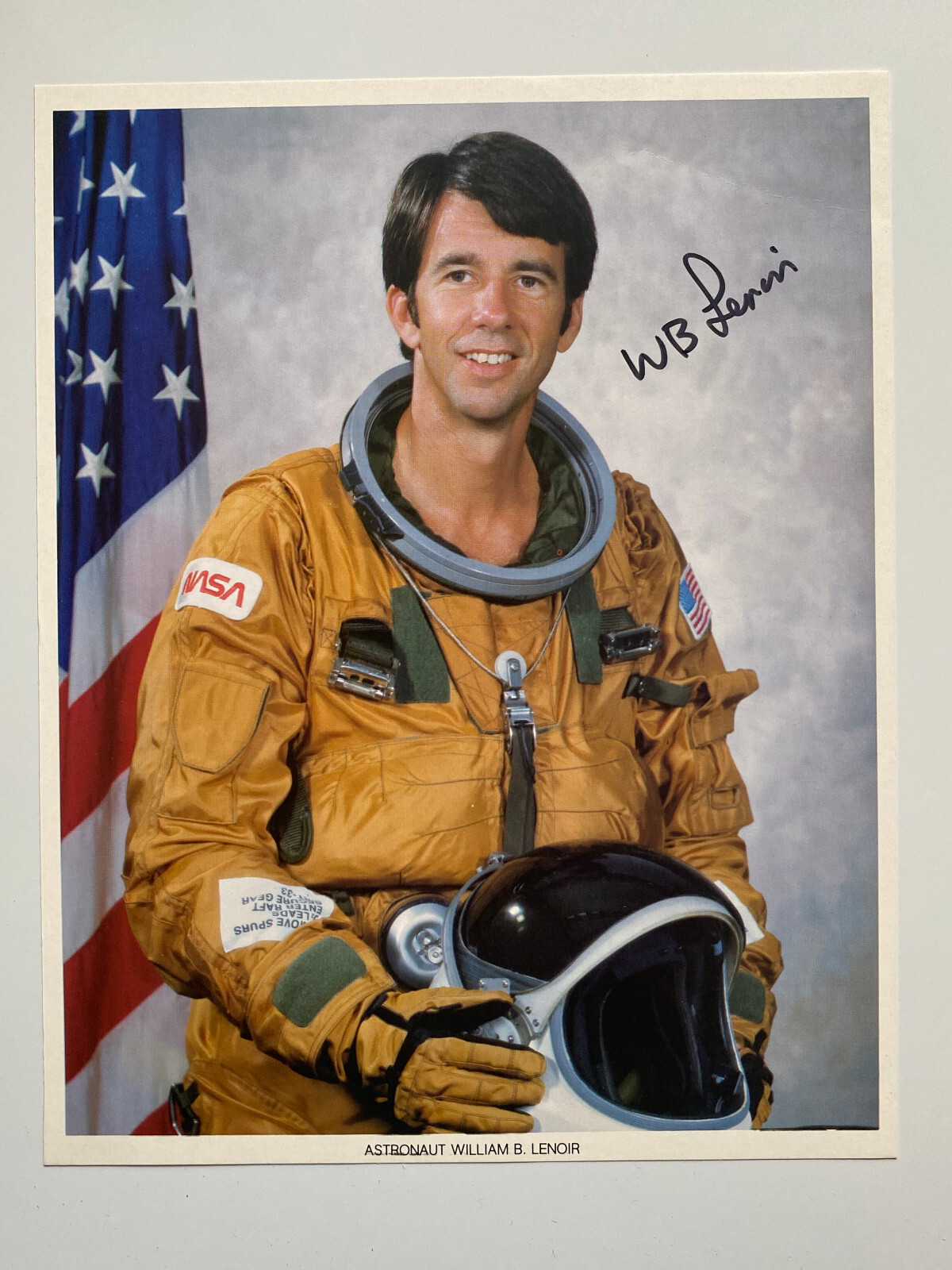 Astronaut William B. Lenoir - NASA - Original Autograph - Large Photo 25x20cm