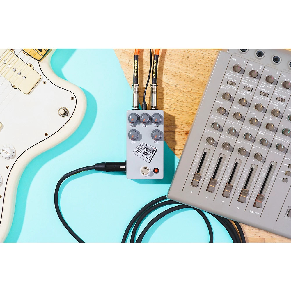 JHS 424 Gain Stage Fuzz Effects Pedal Gray