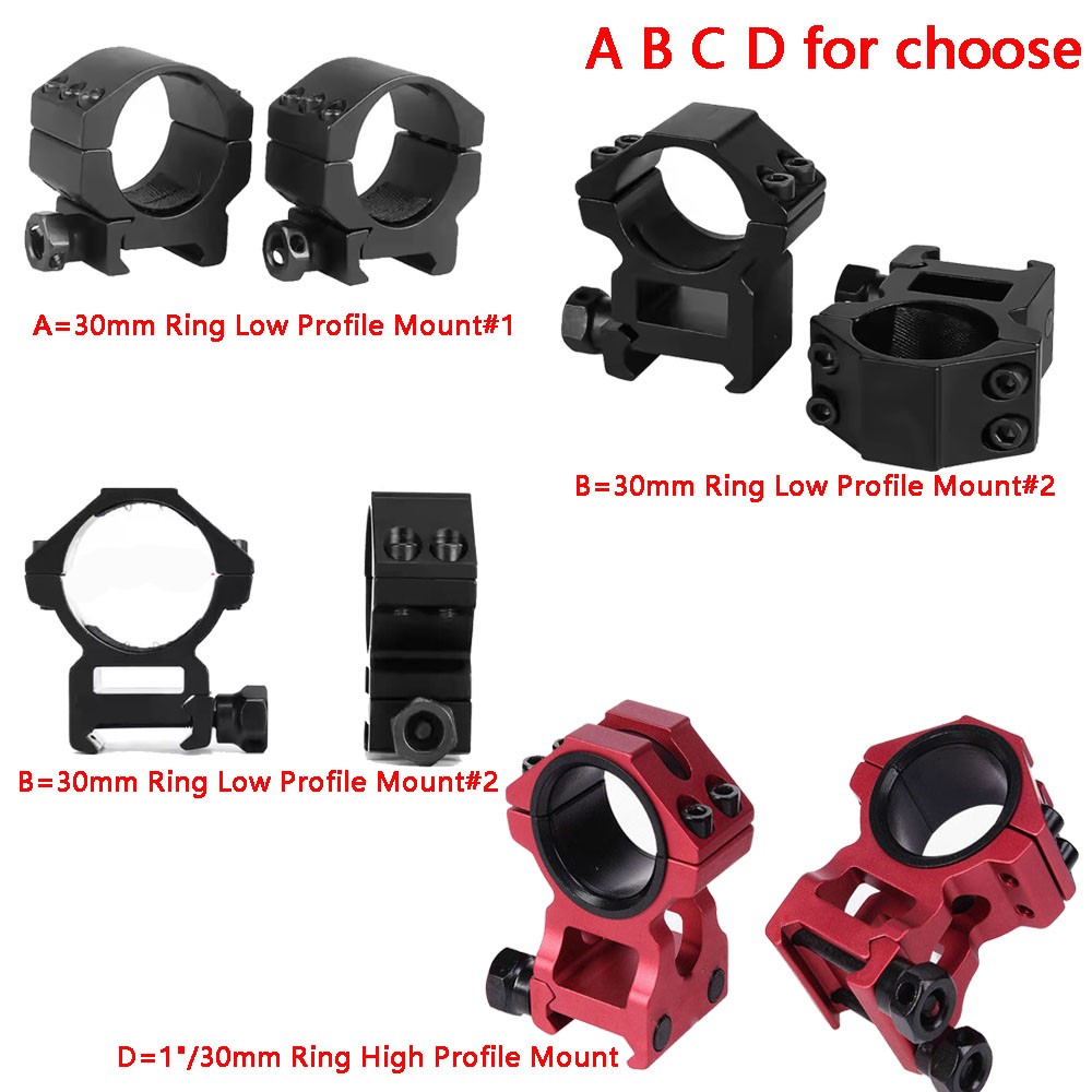 High Profile 25.4/30mm Ring Scope Picatinny Mount/30mm Low Profile Ring Mount