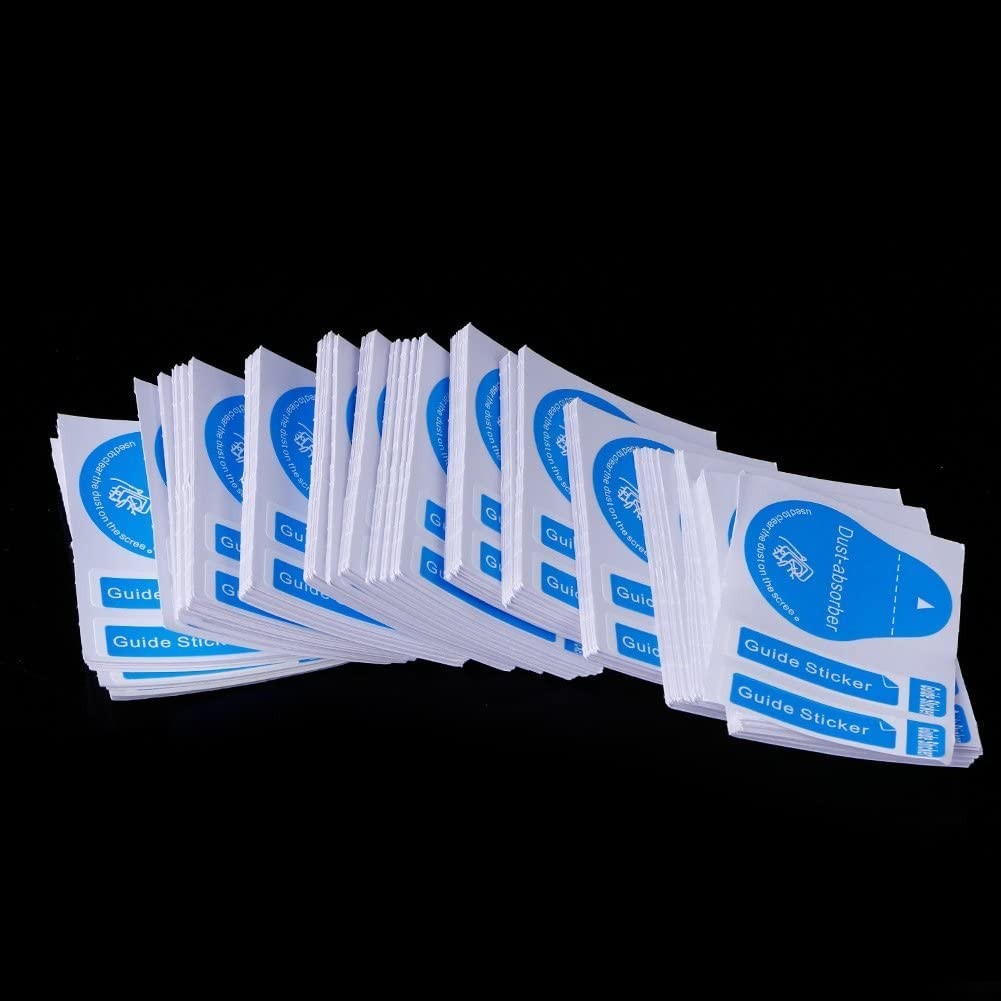 Dust Absorber LCD Dedust Sticker for Cell Phone Tablet Screen 100Pcs