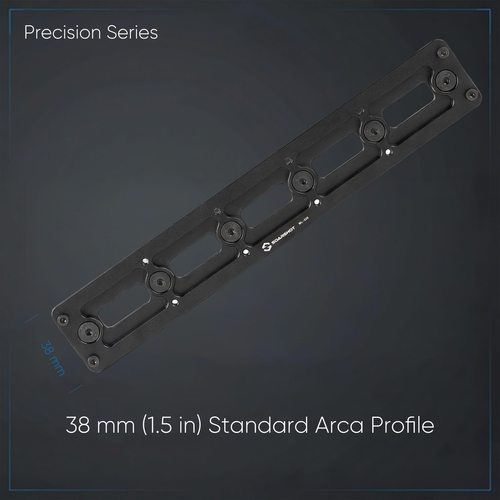 SOARSHOT MLOK Arca Rail Adapter, Quick Release Dovetail Plate Compatible with...