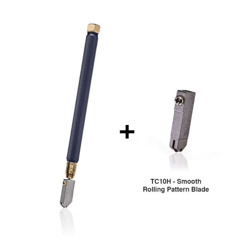 TOYO™ Cutter Original Brass Handled Supercutter® + Replacement Blade [TC-17B]