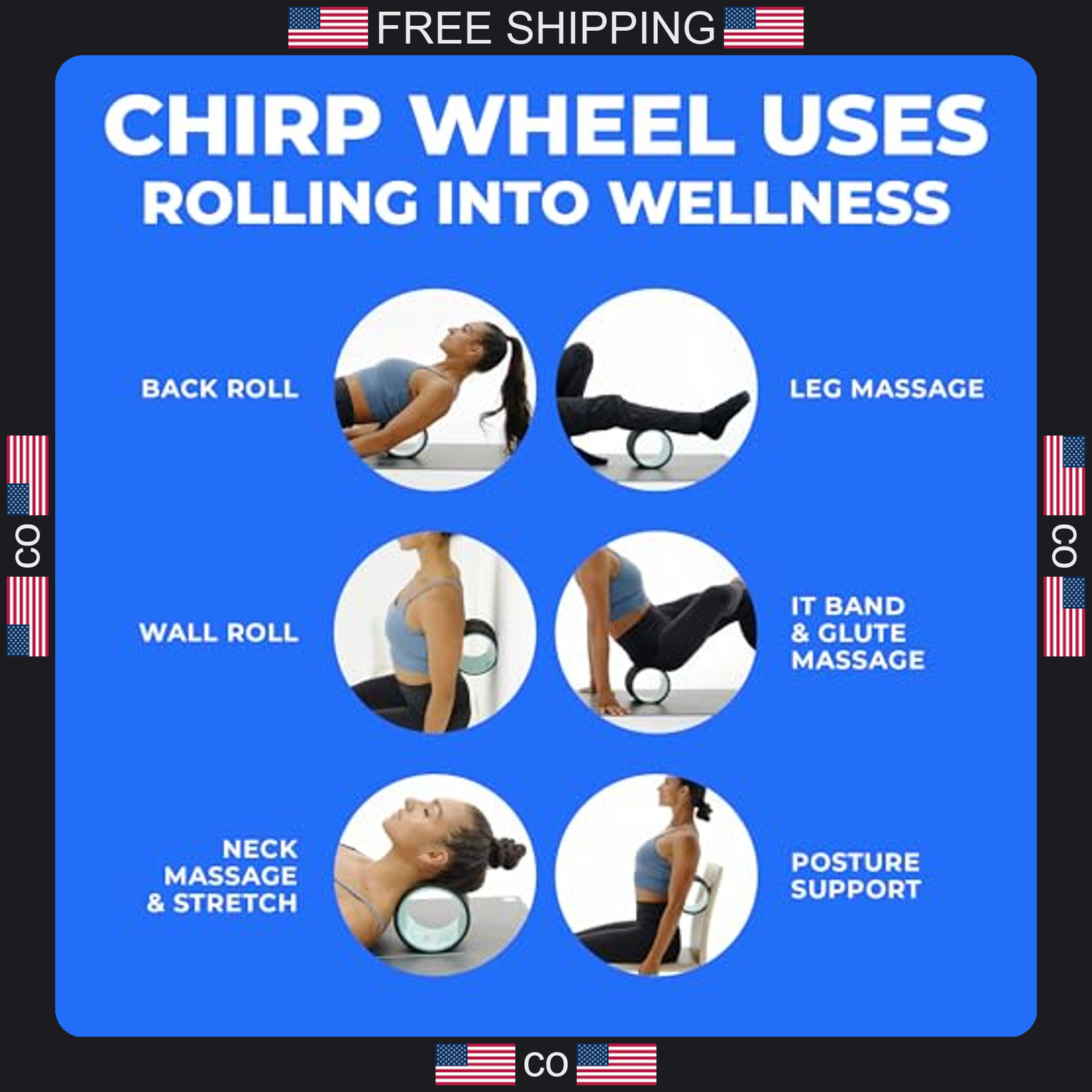Foam Roller Deep Tissue Massage for Back and Muscle Relief
