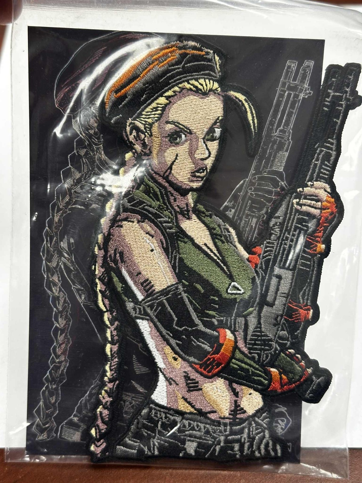 Cammy Street Fighter Kali Dezign Embroidered Morale Patch, RARE, Hook/Loop, NEW