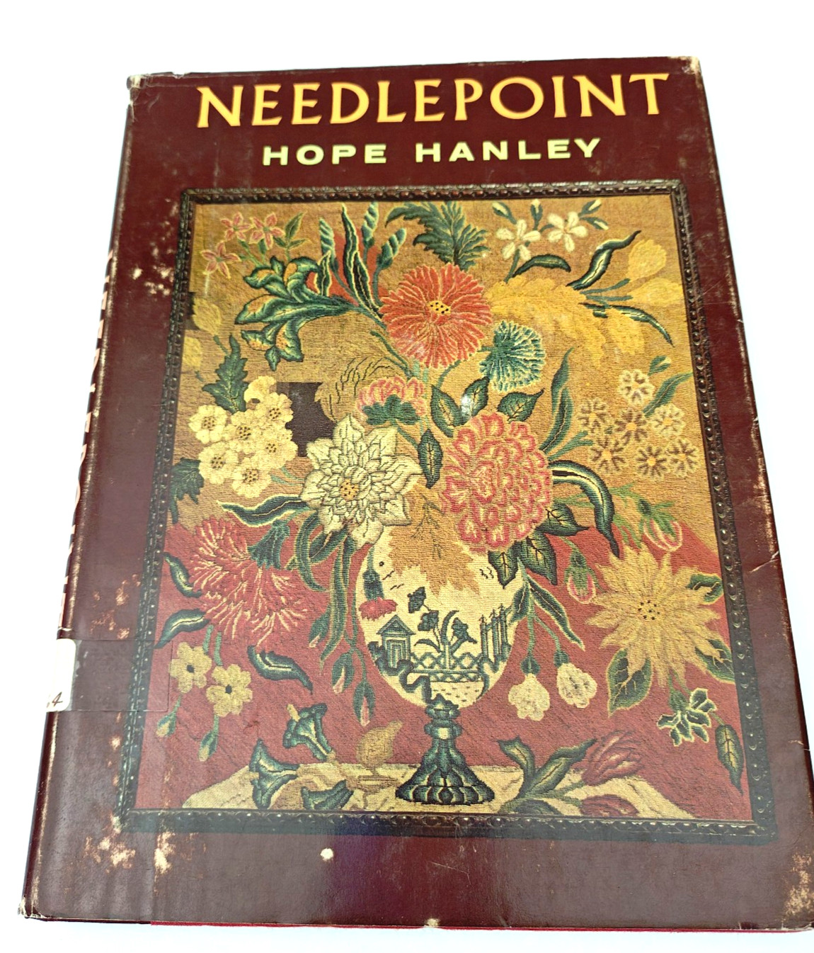 1964 BOOK- NEEDLEPOINT BY HOPE HANLEY- ILLUSTRATED-