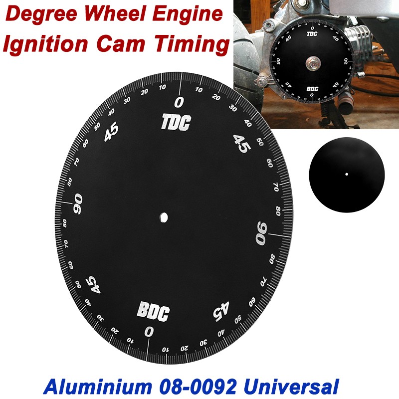 Aluminium Black Engine Timing Degree Wheel Ignition Cam Tool 08-0092 Universal