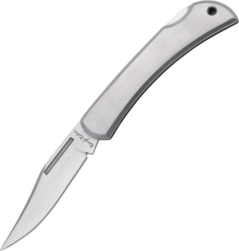 Rough Ryder Folding Knife 2.25" Mirror Stainless Steel Blade Stainless Handle