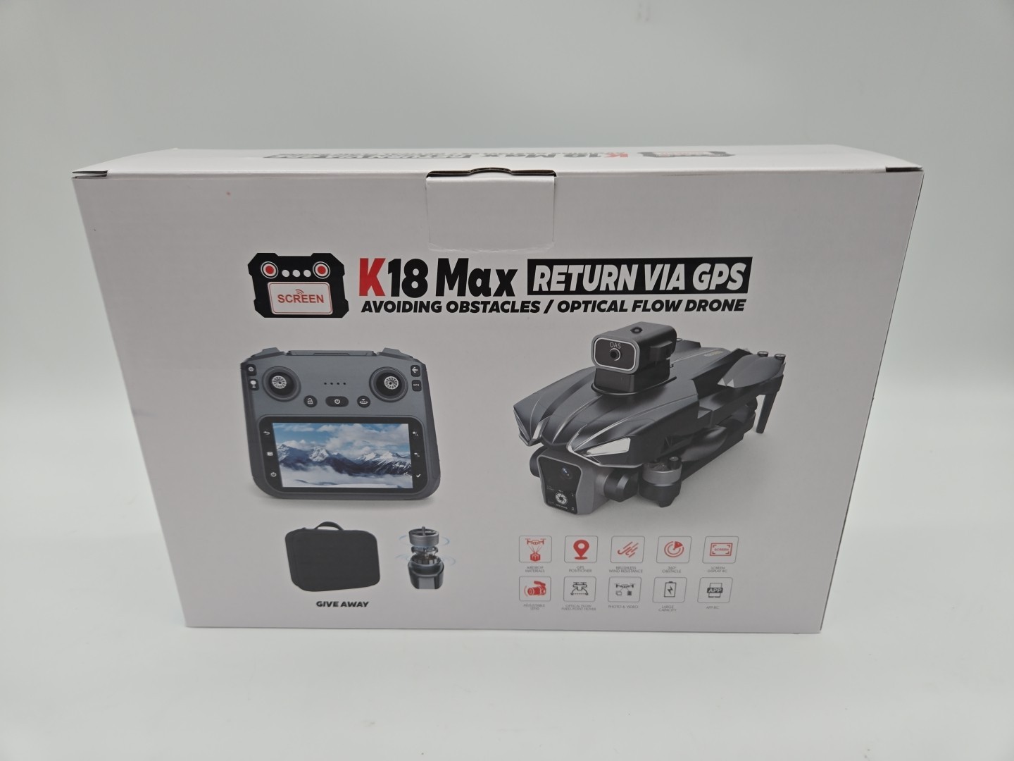 K18 Max RC Drone 8K GPS 5G Dual Camera Brushless Obstacle Avoid Foldable
