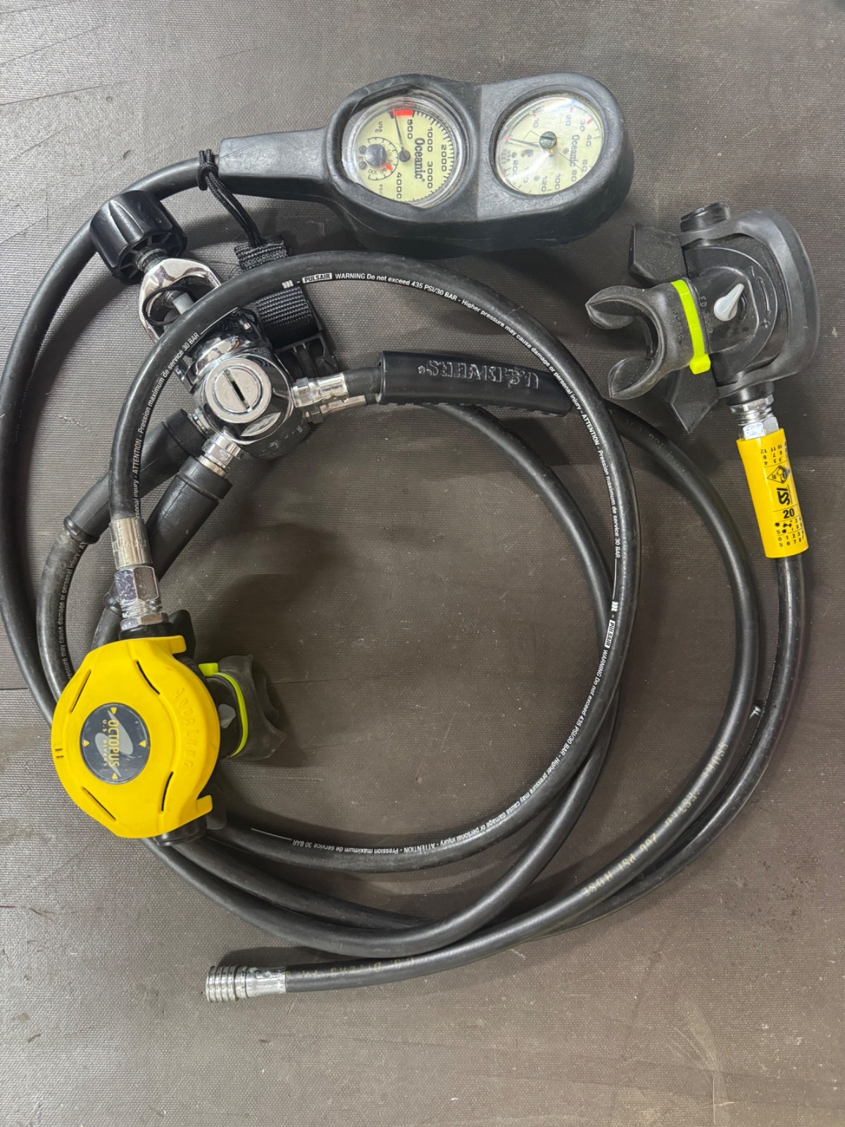 Aqualung US Diver Regulator, Octo, Complete Setup just serviced