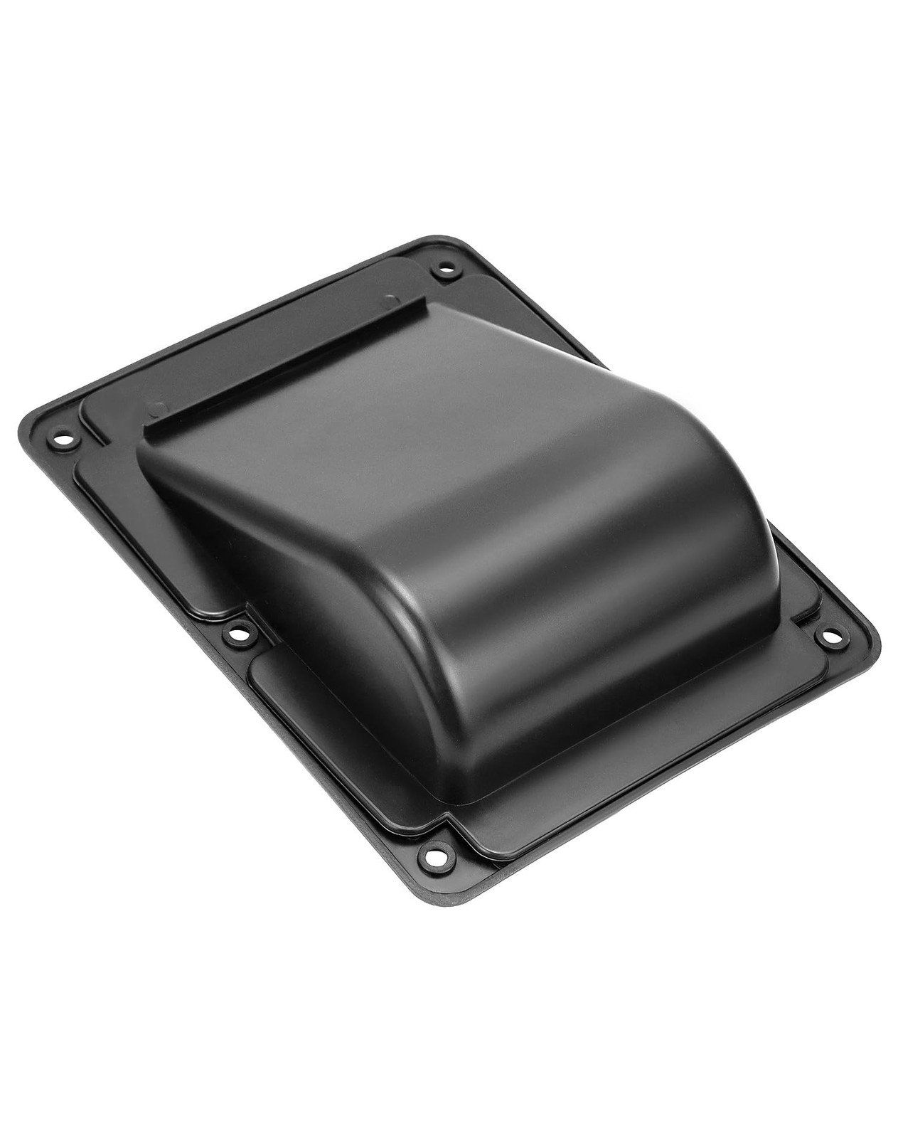 QWORK Plastic Speaker Cabinet Handles, 4 Pack Recessed Holder, 6.38" x Black