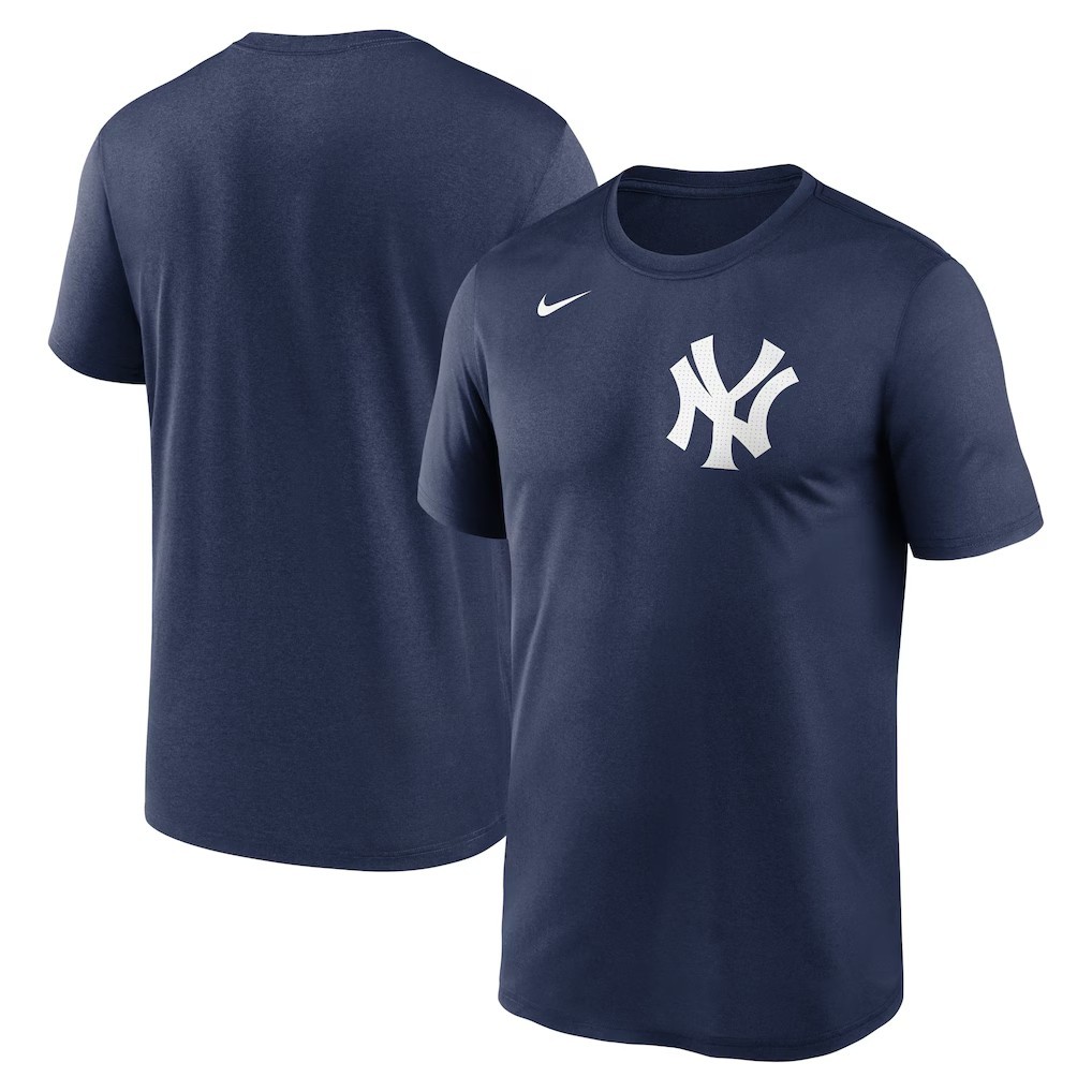Nike Men's New York Yankees Nike Legend Fuse Wordmark Navy Blue T-Shirt Size XL