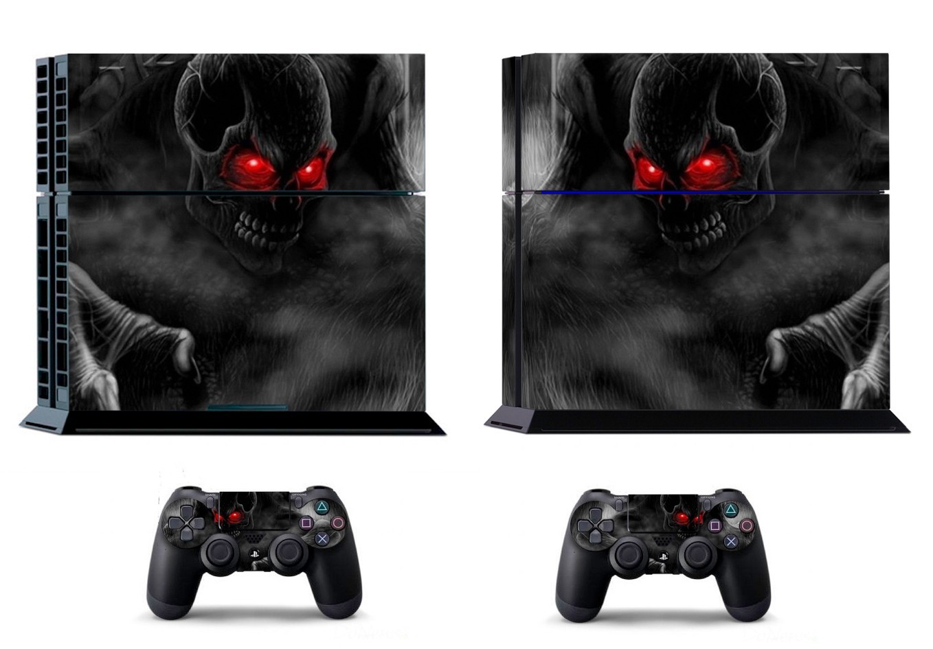 Dark Skull 205 Vinly Skin Sticker Sony PS4 PlayStation 4 and 2 controller skins