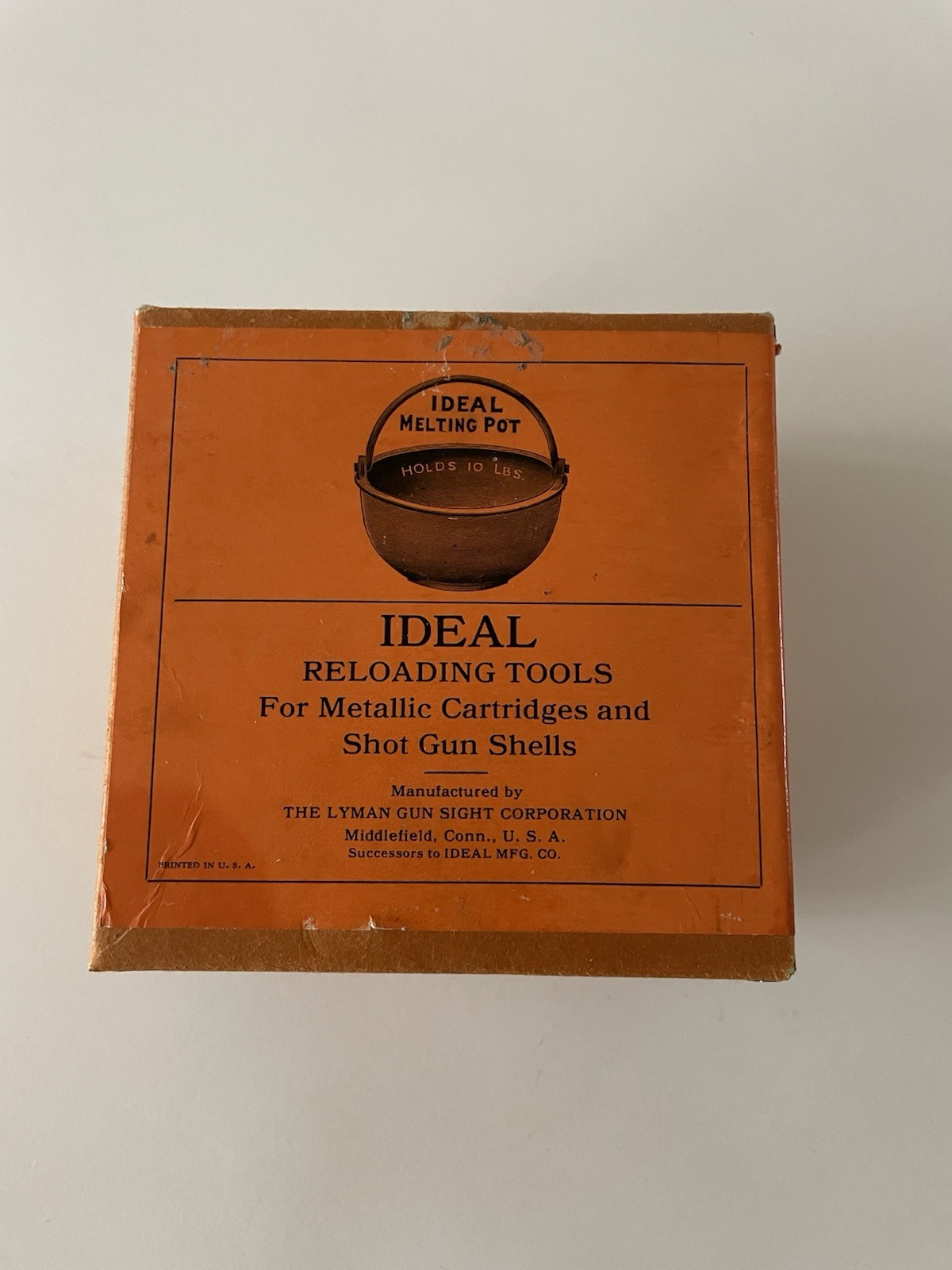 Vintage IDEAL Melting Pot Reloading Box & Pot