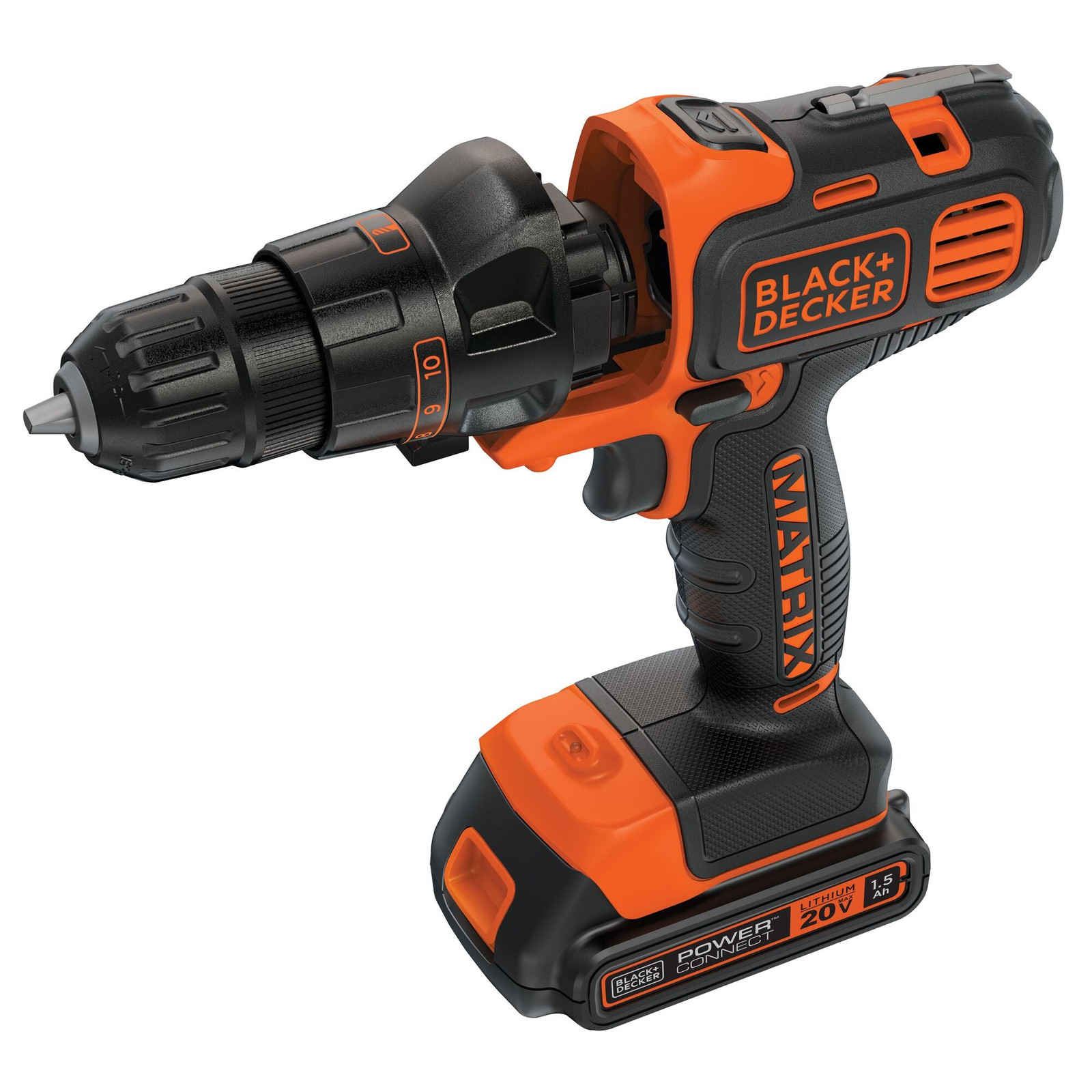 BLACK+DECKER 20V MAX* Matrix Cordless Drill/Driver - BDCDMT120C